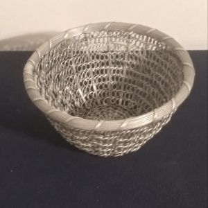 Aluminum spiral weave 10" basket